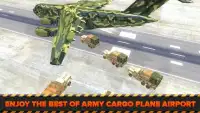 Armée Cargo Avion Aéroport 3D Screen Shot 4