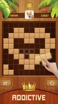 Woody Block Puzzle 99 -  무료 블록 퍼즐 게임 Screen Shot 0