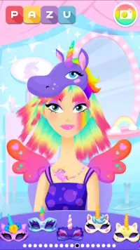 Giochi Unicorno parrucchiere per ragazze e bambini Screen Shot 3