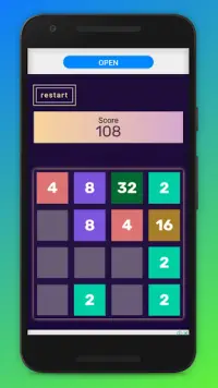 Easy Mind Game - Relax Game - 2048 Numbers Game Screen Shot 2