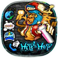 Hip-hop Cool Graffiti Monkey Theme🐵