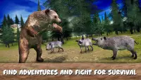 Survie de forêt sauvage: Simulateur animal Screen Shot 5