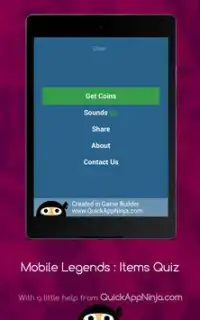 Mobile Legends : Items Quiz Screen Shot 17