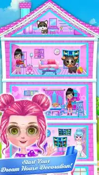 Doll house Decoration - Girls House Design Games Screen Shot 2