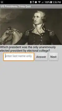 US Presidents Trivia Quiz Screen Shot 0