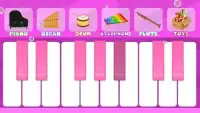 Kids Pink Piano Screen Shot 1