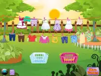 Rumah Laundry Girls permainan Screen Shot 5