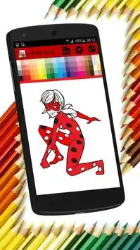 Coloring Pages for Ladybug and cat noir Screen Shot 5