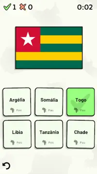 Países da África -Quiz: Mapas, Capitais, Bandeiras Screen Shot 1