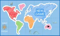 World Map Puzzle Screen Shot 0