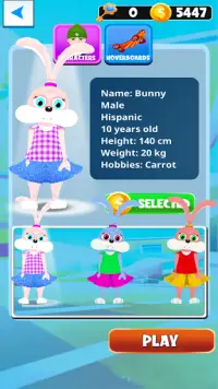 Rabbit Run: Bunny Rabbit Running Games Screen Shot 9