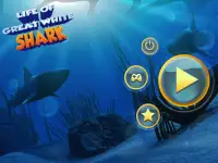 Vida do Grande Tubarão Branco: Simulação Megalodon Screen Shot 23