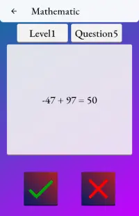 True Or False Math Questions Screen Shot 4