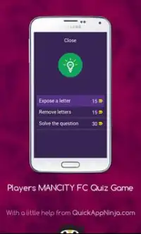 Players MANCITY FC Quiz Game Screen Shot 5