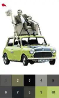 Mr. Bean Color by Number - Pixel Art Game Screen Shot 7