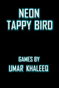 Neon Tappy Bird - One Tap Game - Flying Bird Screen Shot 0