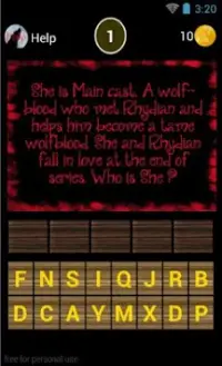 Trivia Word for Wolfblood Fans Screen Shot 0