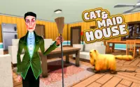 CAT & MAID: لعبة محاكاة القطط الافتراضية Screen Shot 3