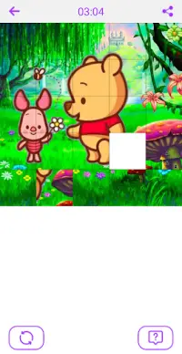 Winnie teddy bear puzzles Screen Shot 2
