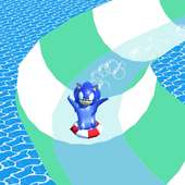 Sonic Water Dash.io: Aquapark Boom Slide Race