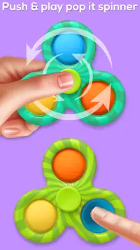 pop it 3D fidget spinner toys Screen Shot 0