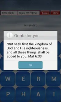 Bible Word Scramble Screen Shot 4