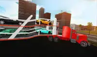 3D Car transporter truck Screen Shot 0