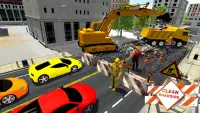 Mega Cidade Estrada Construção Jogos 2019 Screen Shot 10