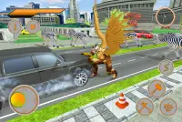 Trò chơi giải cứu động vật Flying Lion Rope Hero Screen Shot 6