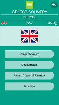 Multiplayer Flags Quiz Screen Shot 2