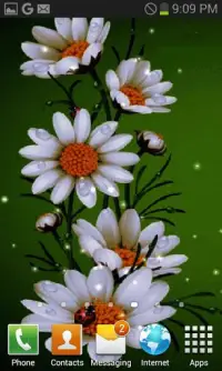 White Flowers Beauty LWP Screen Shot 2