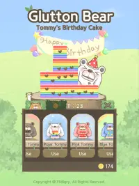 Glutton Bear : Birthday Cake Screen Shot 2