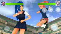 Anime cao trường girls- yandere trường giả lập Screen Shot 1