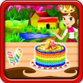 Rainbow Princess Birthday Cake
