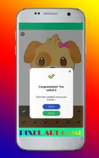 Dog Draw Color By Number Pixel Art 2018 Screen Shot 0