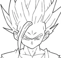 super saiyan god coloring game Screen Shot 5