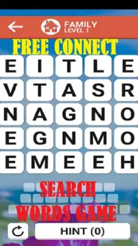Word Search Game : Connect Word Search Puzzle Screen Shot 2