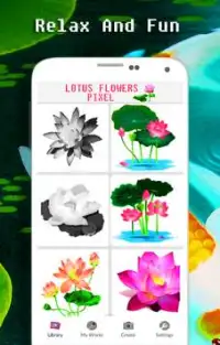 Lotus Color By Number - Pixel Art Screen Shot 0