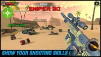 armée sniper 3d 2019: champ de bataille du désert Screen Shot 0