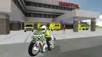 Police Car Driving Motorbike Screen Shot 20