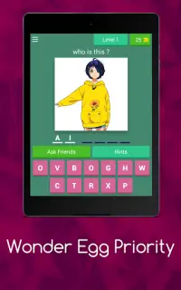 Quiz Wonder Egg Priority - Anime Trivia Game free Screen Shot 12