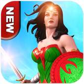 Grand Superhero Wonder Warrior Girl Fighter Game