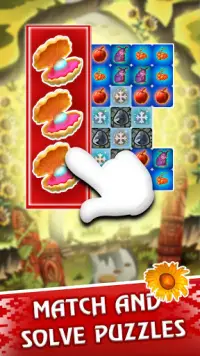 Agness the Witch Puzzle Saga. Candy Slavic Stories Screen Shot 2