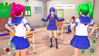 Anime Girl School  Love Life Simulator Screen Shot 0
