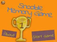 Snooble Memory Game Screen Shot 0