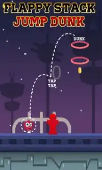 Flappy Stack Jump Dunk Screen Shot 0