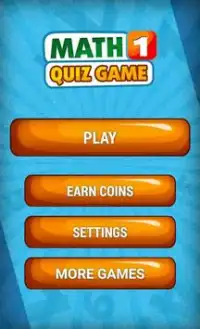 Math 1 Quiz Game Screen Shot 0