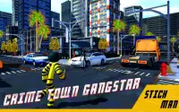 Stickman Gangster Crime Town - Prisoner Rope Hero Screen Shot 4