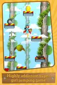 Super Girl Mega Jump Screen Shot 0