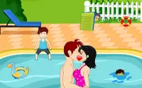 Casual Swimming Pool Kissing Screen Shot 16